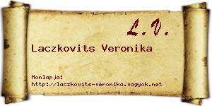 Laczkovits Veronika névjegykártya